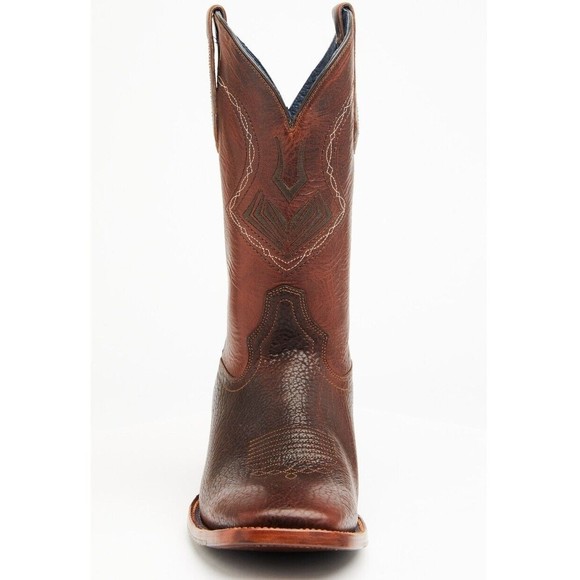 Cody James Brown Leather Square Toe Pull On Western Boots Men’s Size 12 D - Picture 11 of 14